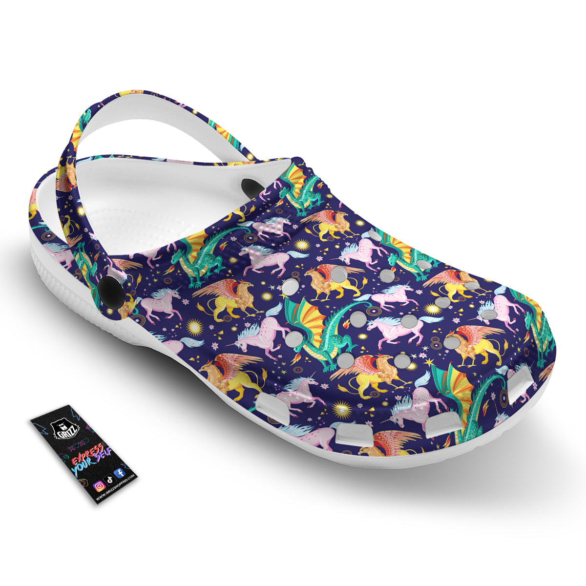 Fantastic Beasts Print Pattern Clog-grizzshop