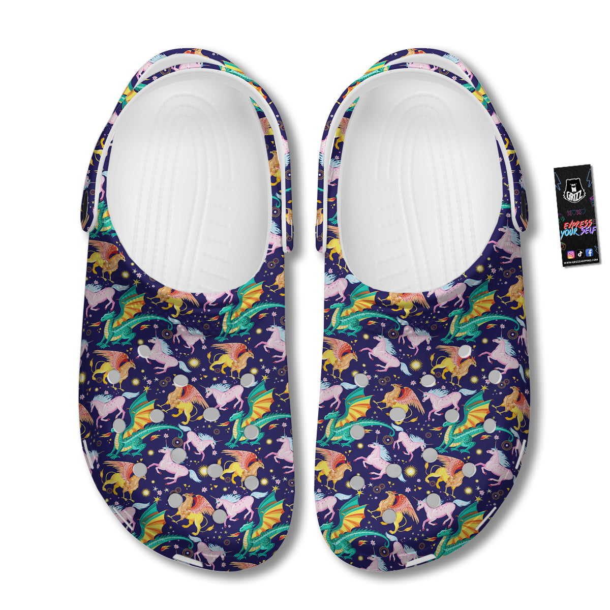 Fantastic Beasts Print Pattern Clog-grizzshop