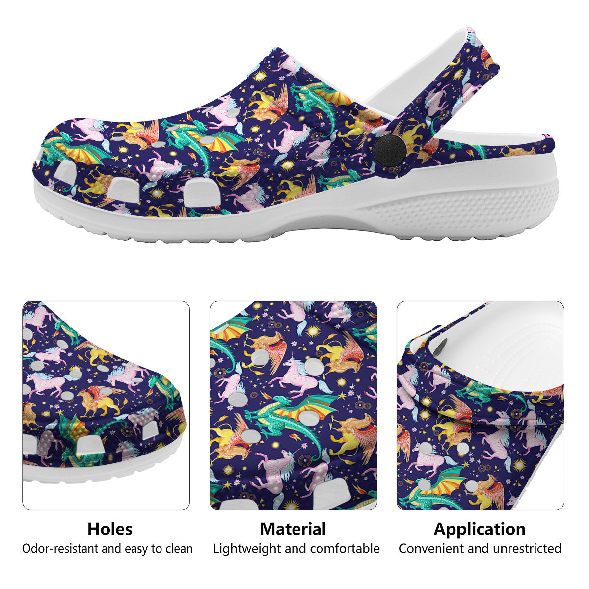Fantastic Beasts Print Pattern Clog-grizzshop