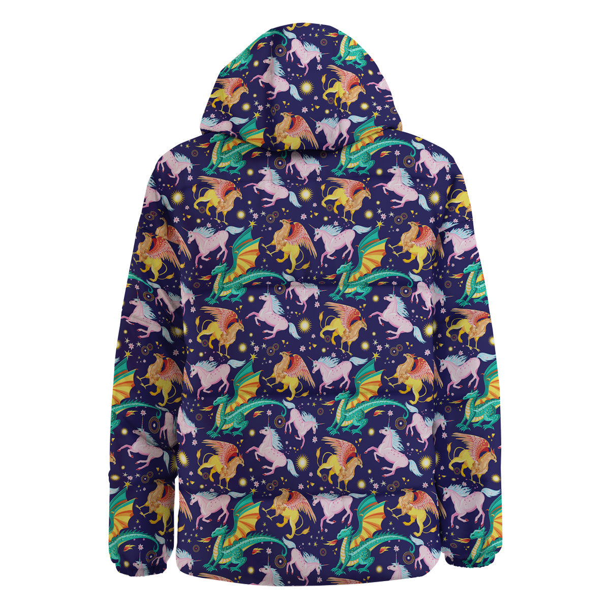 Fantastic Beasts Print Pattern Down Jacket-grizzshop