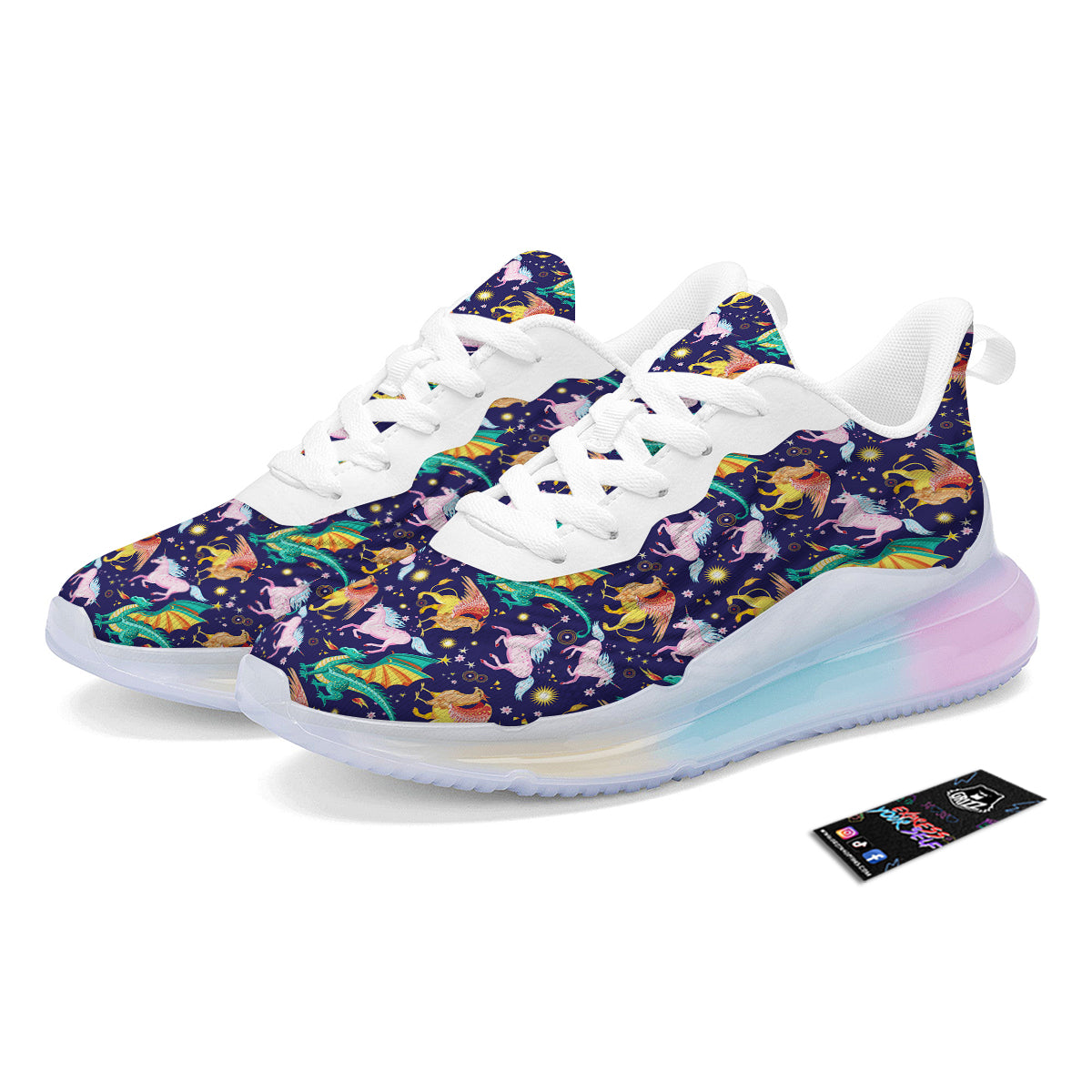 Fantastic Beasts Print Pattern Running Sneakers-grizzshop