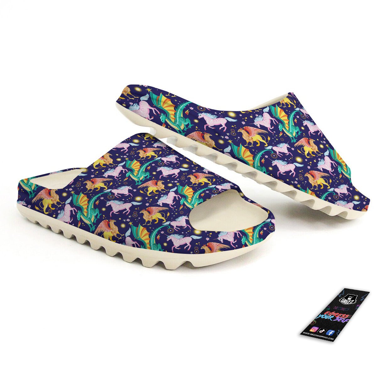 Fantastic Beasts Print Pattern Sandals-grizzshop