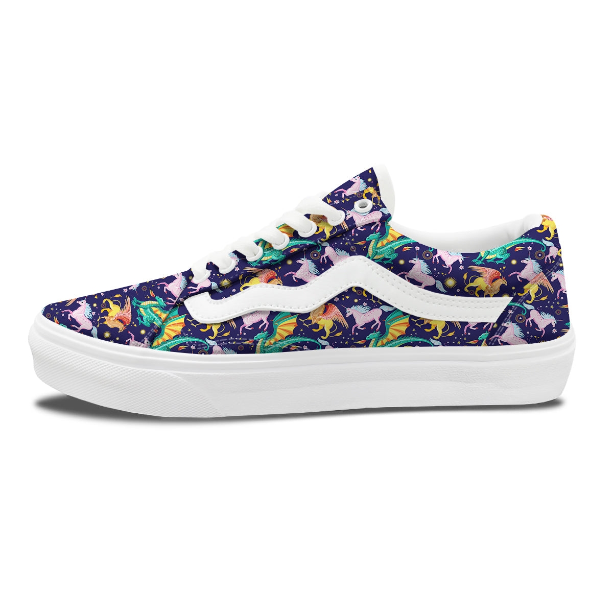 Fantastic Beasts Print Pattern Skate Shoes-grizzshop