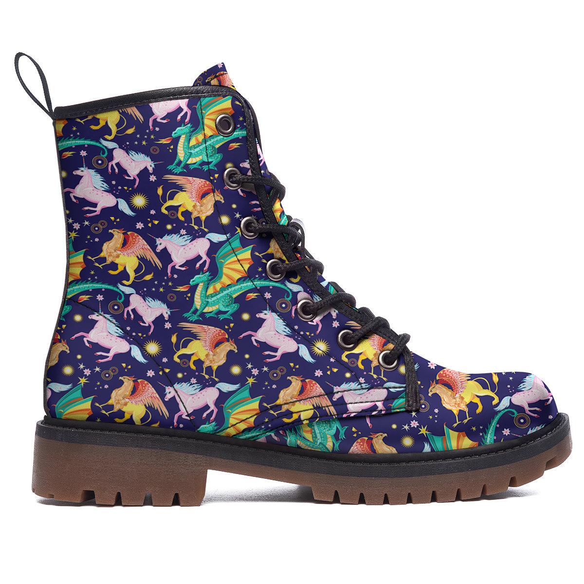 Fantastic Beasts Print Pattern Work Boots-grizzshop