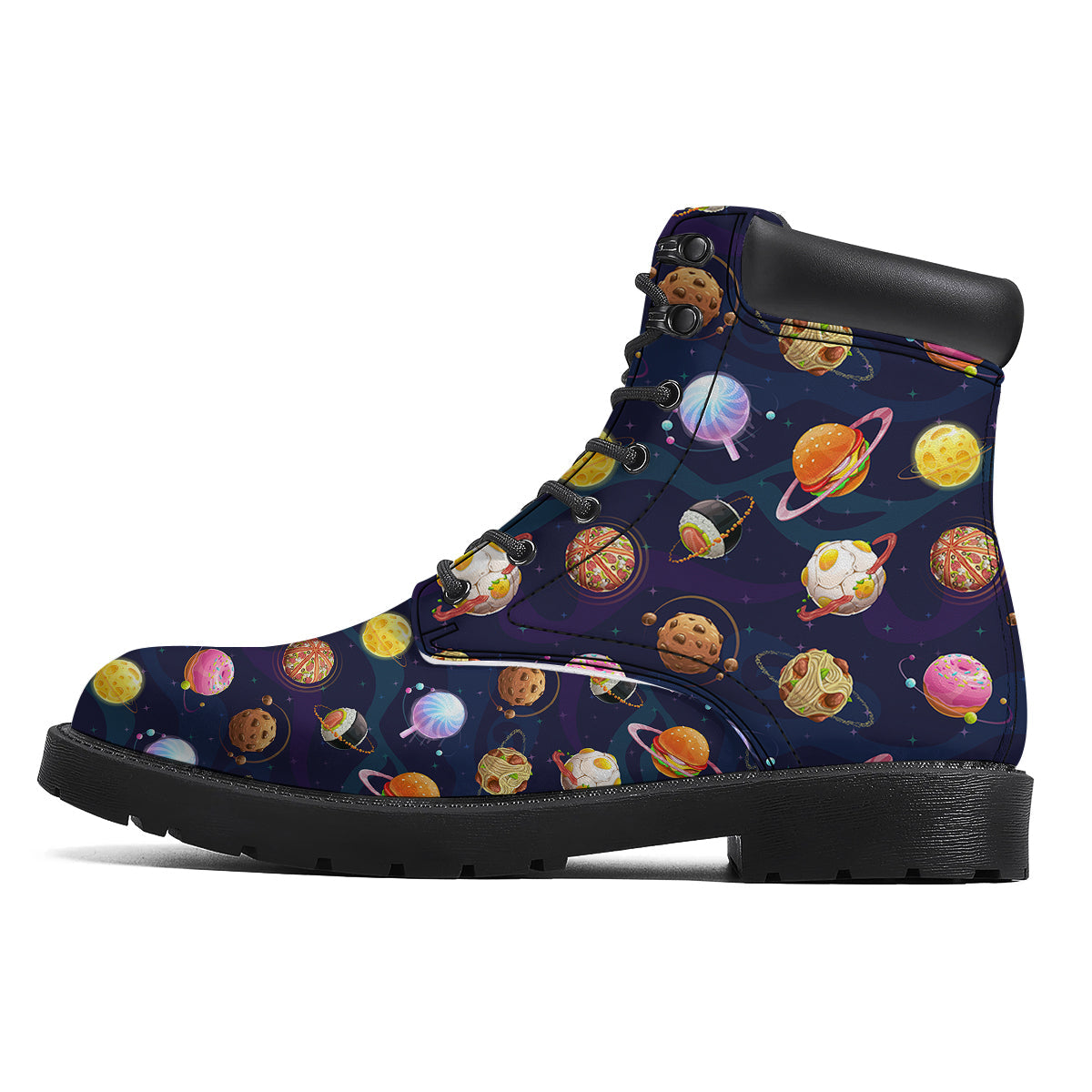 Fantasy Food Planets Print Pattern Boots-grizzshop