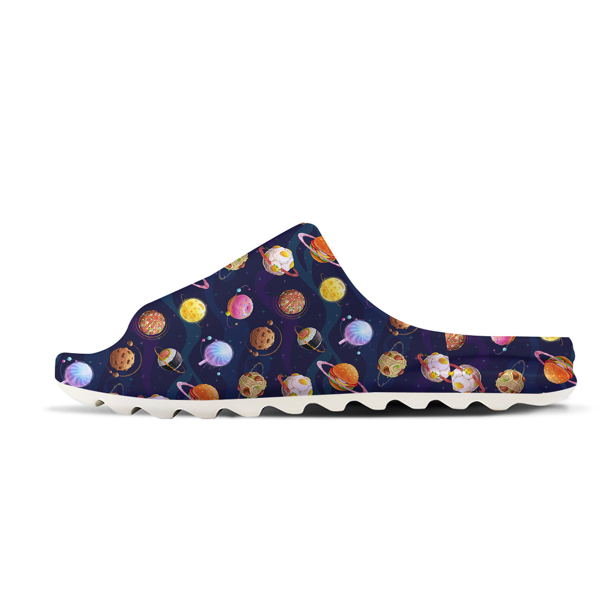 Fantasy Food Planets Print Pattern Sandals-grizzshop