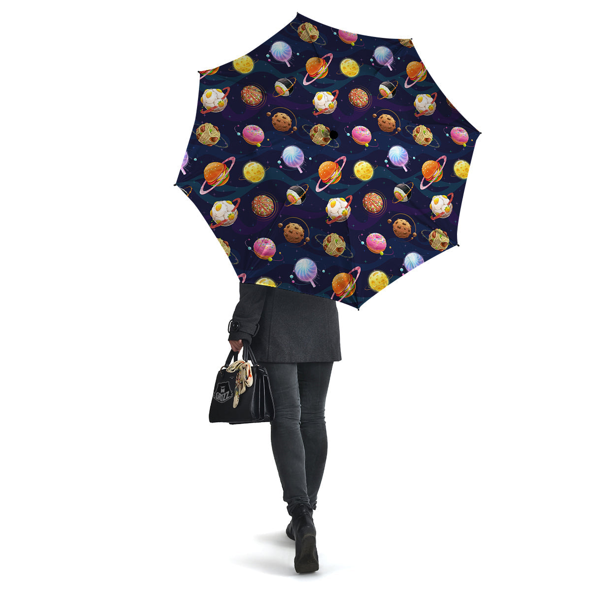 Fantasy Food Planets Print Pattern Umbrella-grizzshop