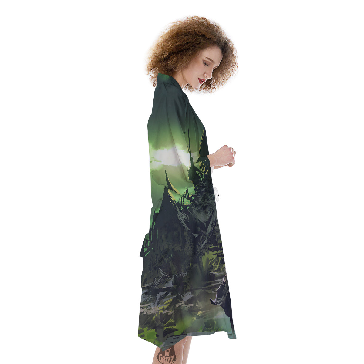 Fantasy Knight And Castle Kimono-grizzshop