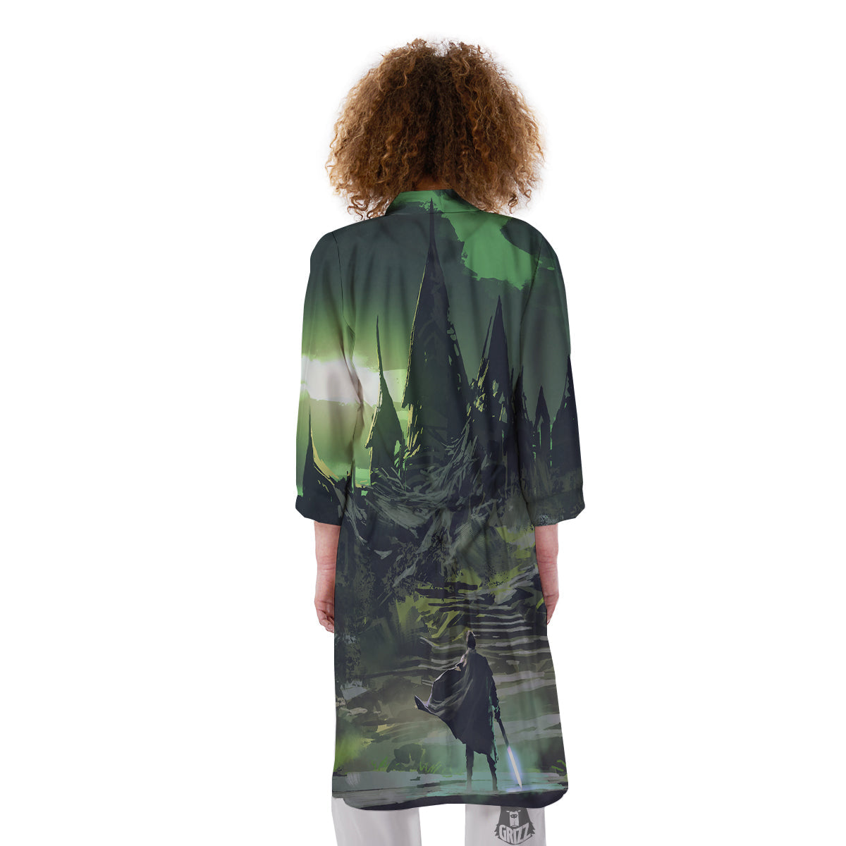 Fantasy Knight And Castle Kimono-grizzshop
