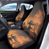 Fantasy Knight On Fire Print Car Seat Covers-grizzshop