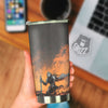 Fantasy Knight On Fire Print Tumbler-grizzshop