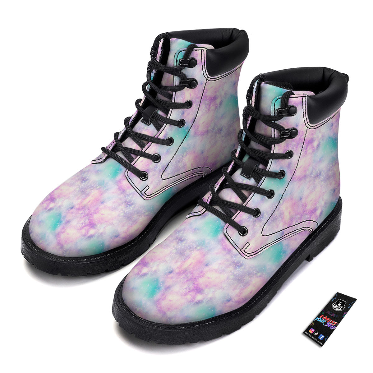 Fantasy Star Print Pattern Boots-grizzshop