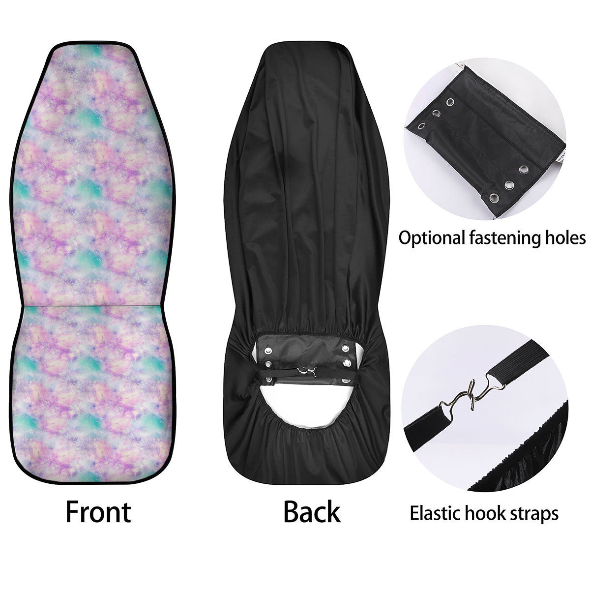 Fantasy Star Print Pattern Car Seat Covers-grizzshop