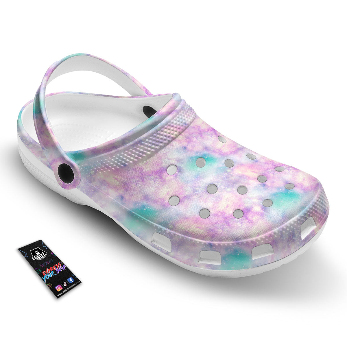 Fantasy Star Print Pattern Clog-grizzshop