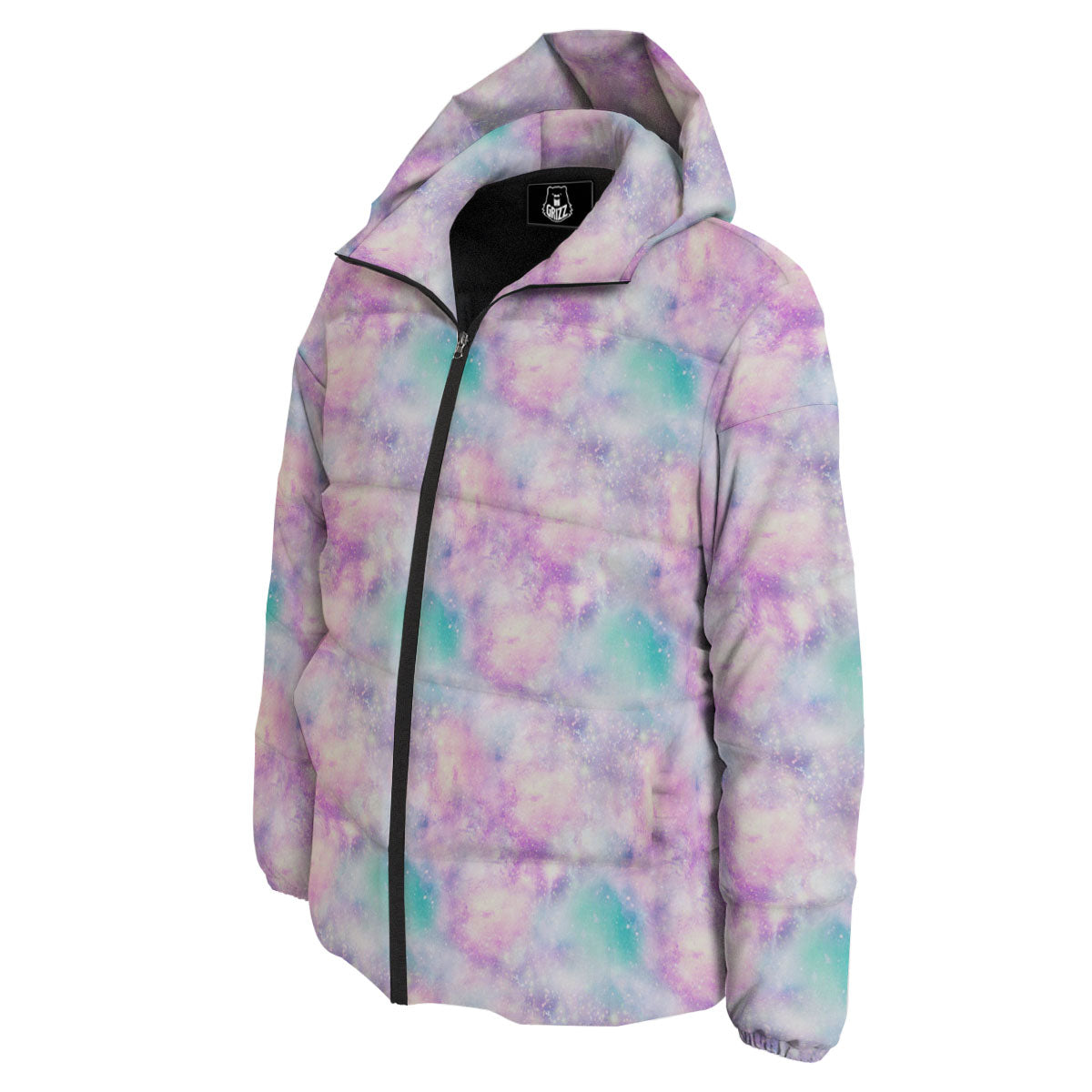Fantasy Star Print Pattern Down Jacket-grizzshop