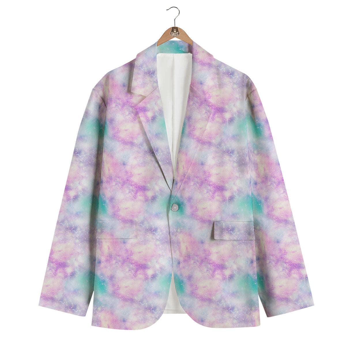 Fantasy Star Print Pattern Men's Blazer-grizzshop