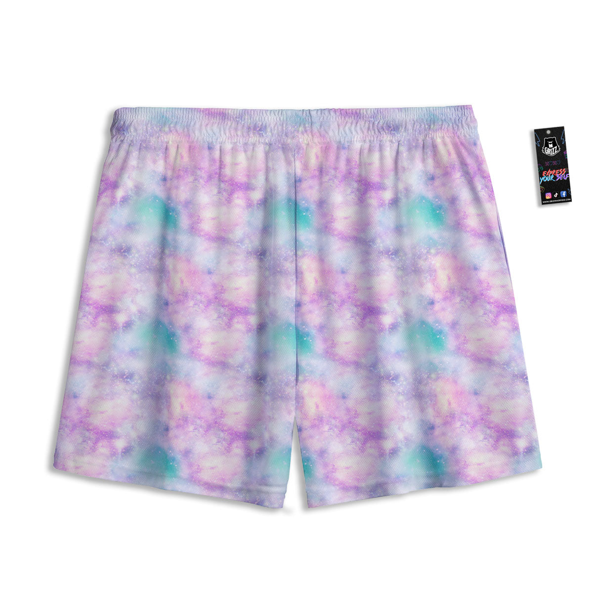 Fantasy Star Print Pattern Mesh Shorts