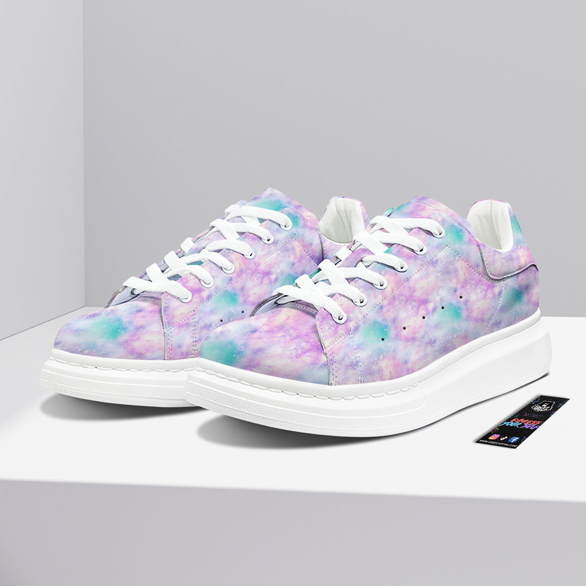 Fantasy Star Print Pattern Platform Shoes-grizzshop