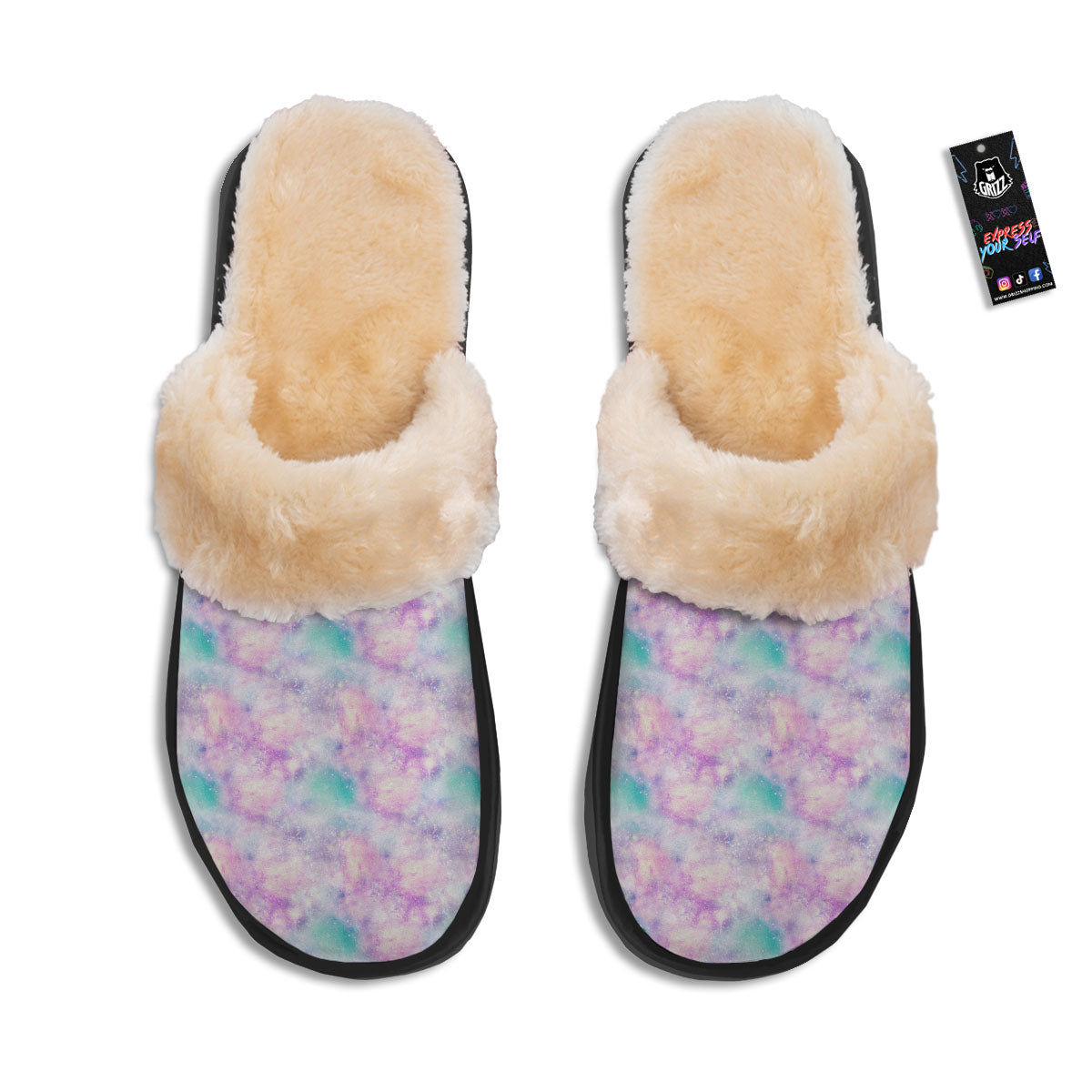 Fantasy Star Print Pattern Slippers-grizzshop