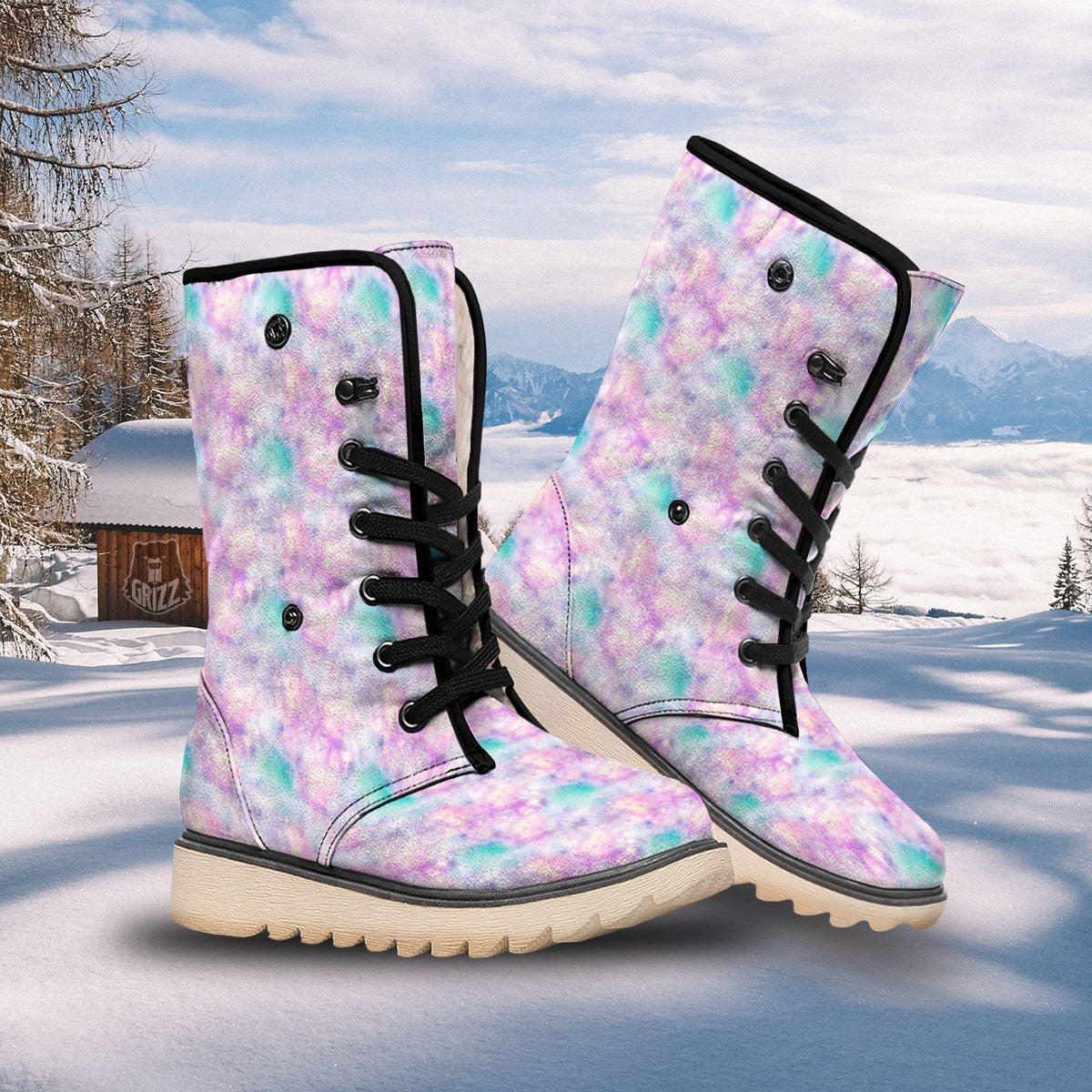 Fantasy Star Print Pattern Snow Boots-grizzshop