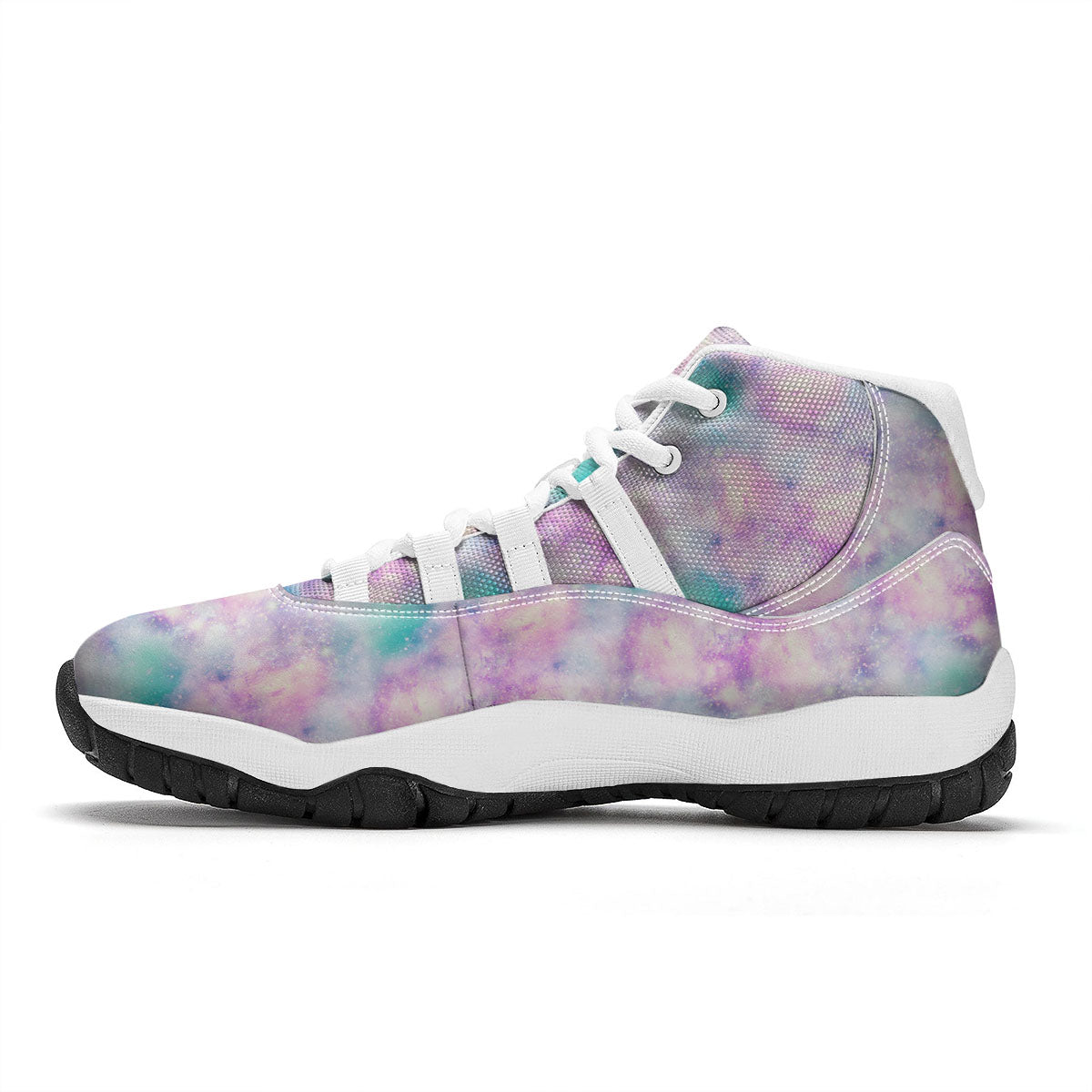 Fantasy Star Print Pattern White Bball Shoes-grizzshop