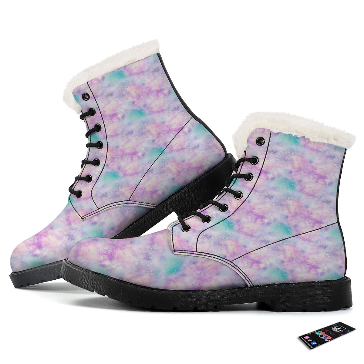 Fantasy Star Print Pattern Winter Boots-grizzshop