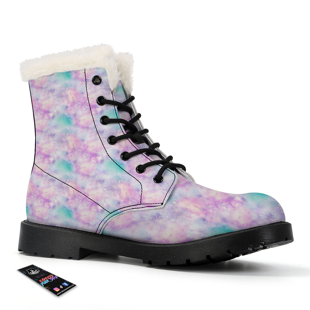 Fantasy Star Print Pattern Winter Boots-grizzshop