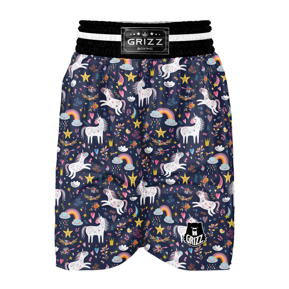 Fantasy Unicorn Boxing Shorts-grizzshop