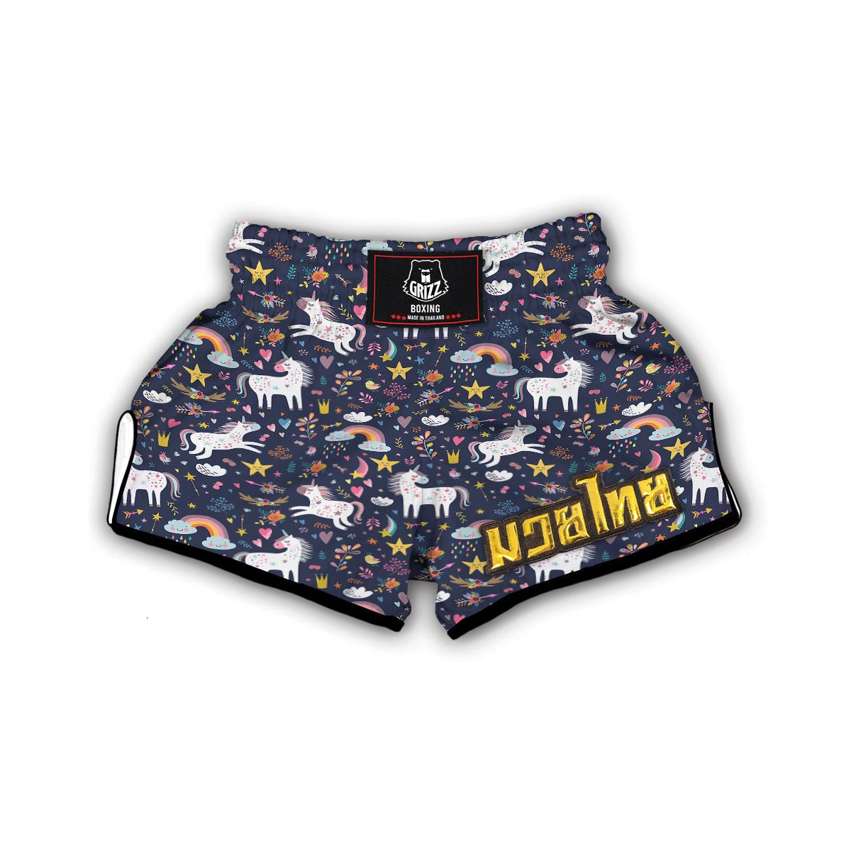 Fantasy Unicorn Muay Thai Boxing Shorts-grizzshop