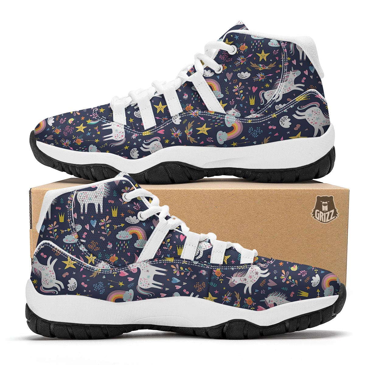 Fantasy Unicorn White Bball Shoes-grizzshop