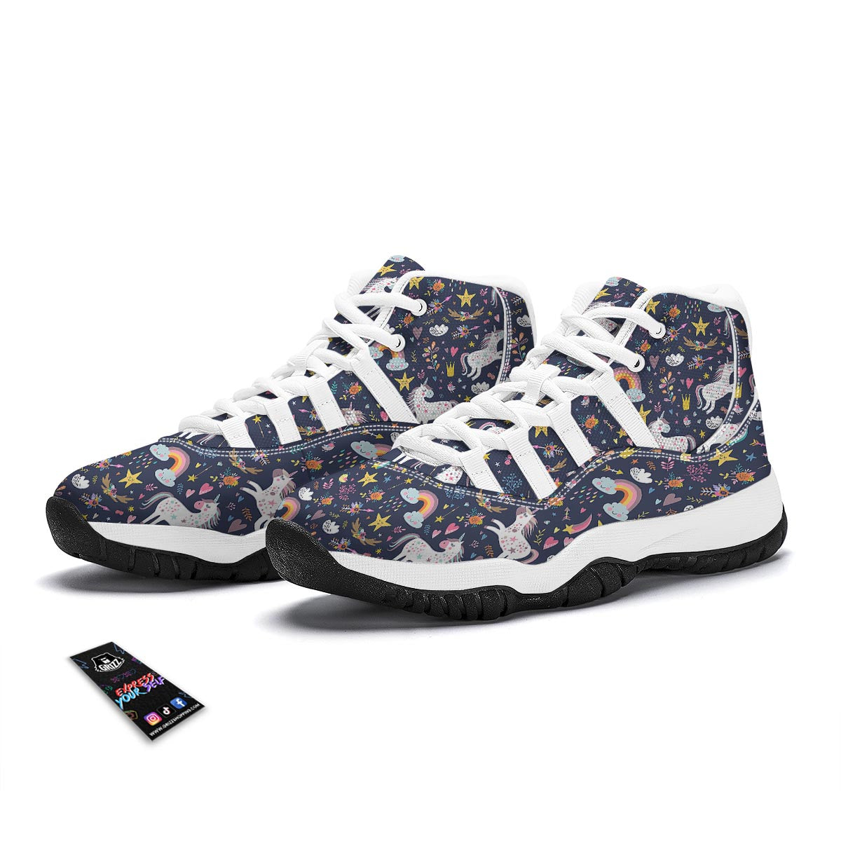 Fantasy Unicorn White Bball Shoes-grizzshop