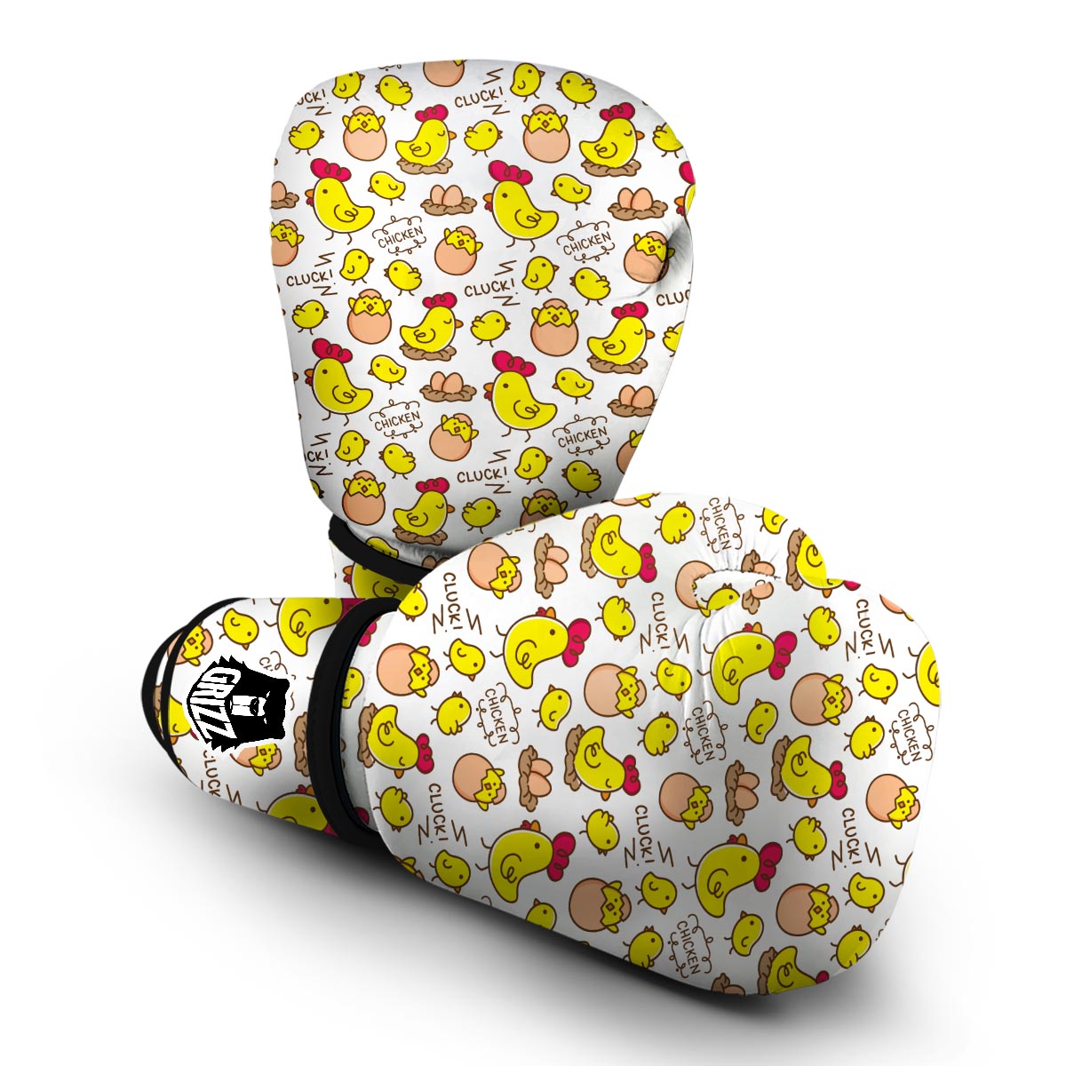 Farm Chicken Hen Chick Pattern Print Boxing Gloves-grizzshop