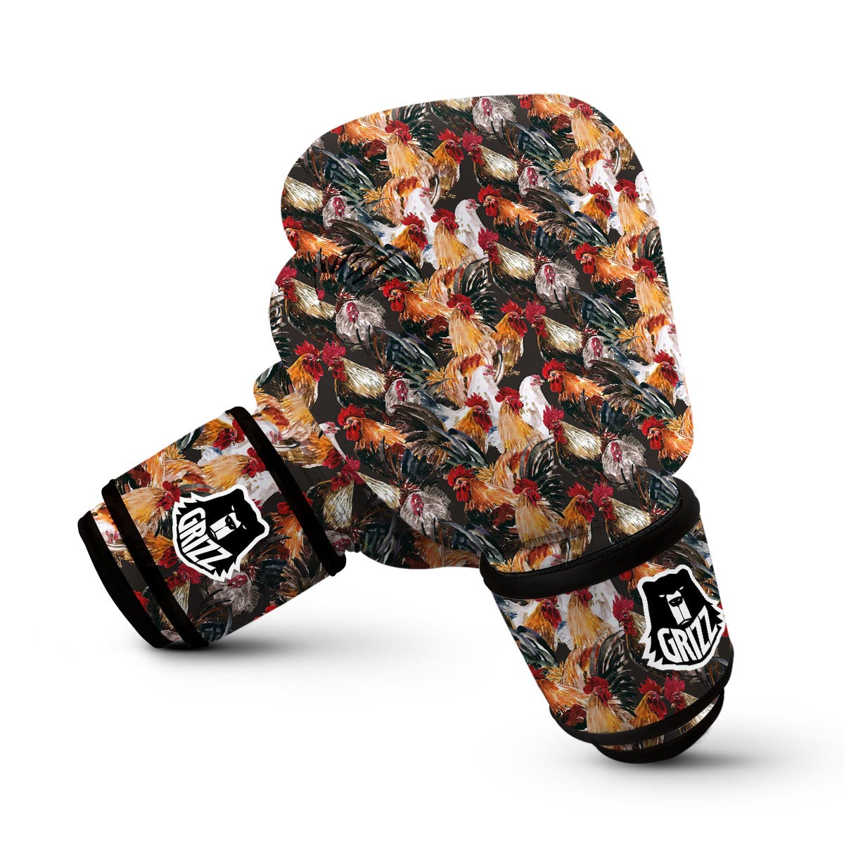 Farm Chicken Hen Pattern Print Boxing Gloves-grizzshop