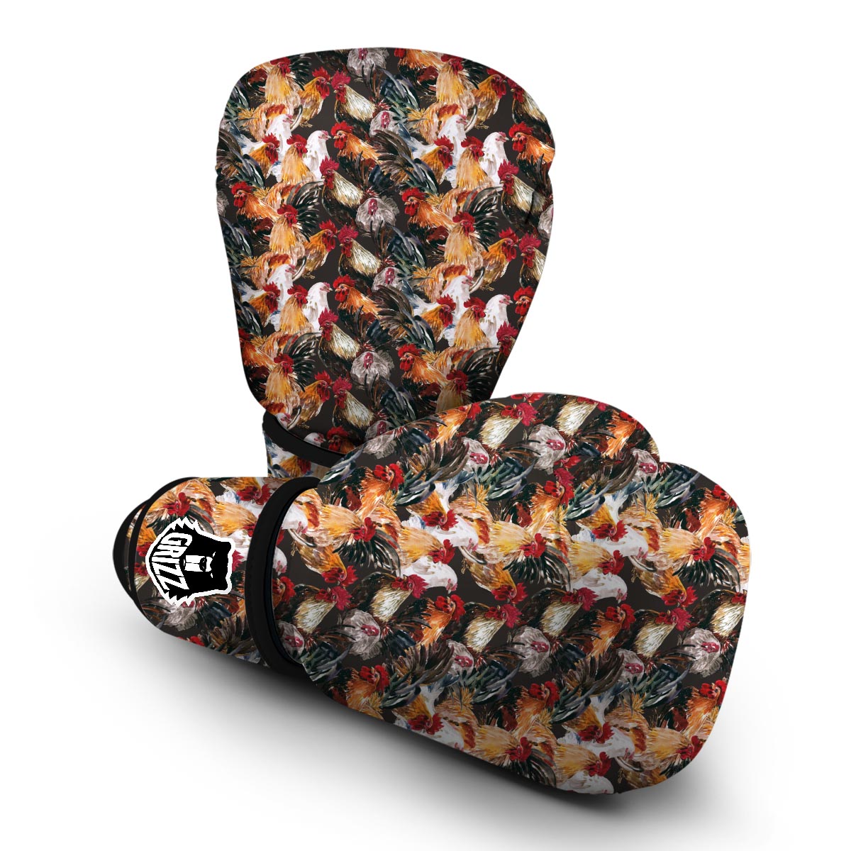 Farm Chicken Hen Pattern Print Boxing Gloves-grizzshop