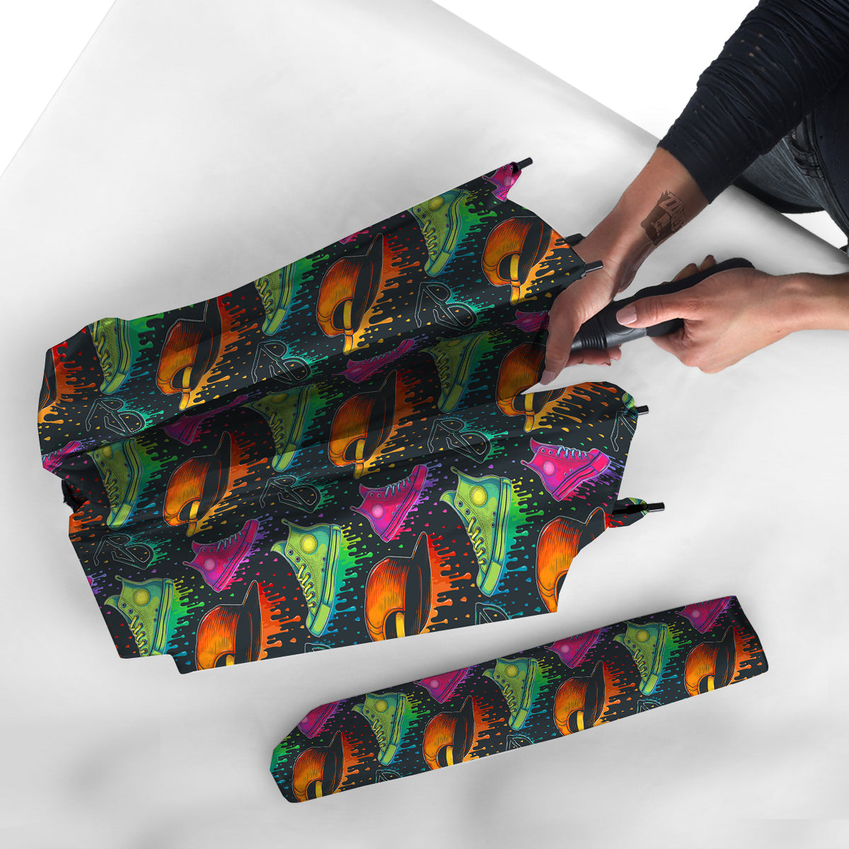 Fashion Colorful Print Pattern Umbrella-grizzshop