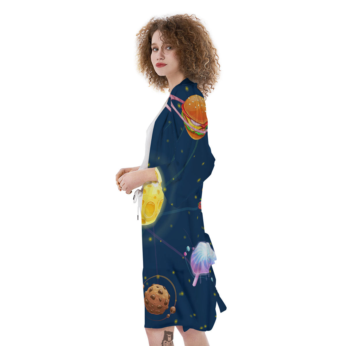 Fast Food Planets Set Print Kimono-grizzshop