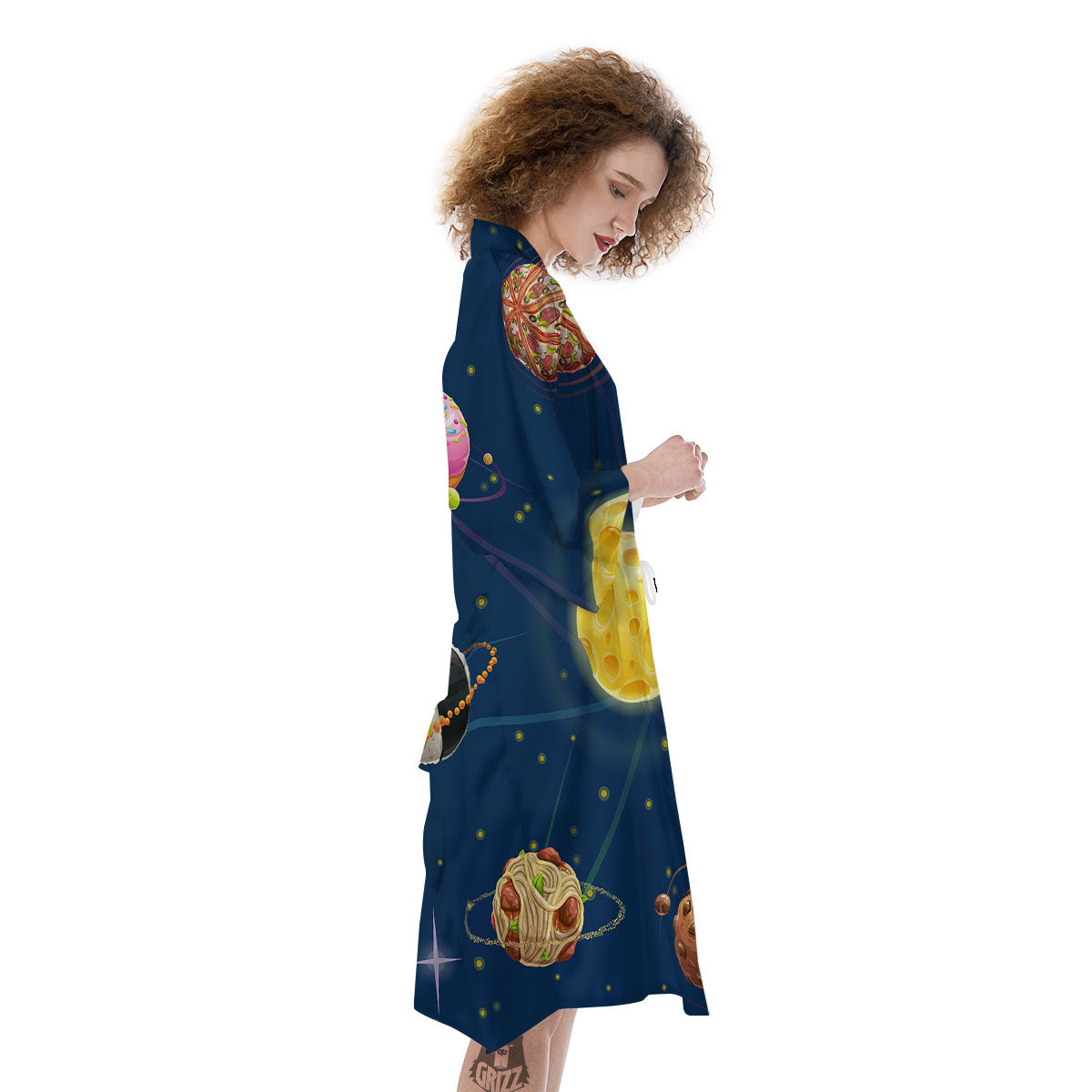 Fast Food Planets Set Print Kimono-grizzshop