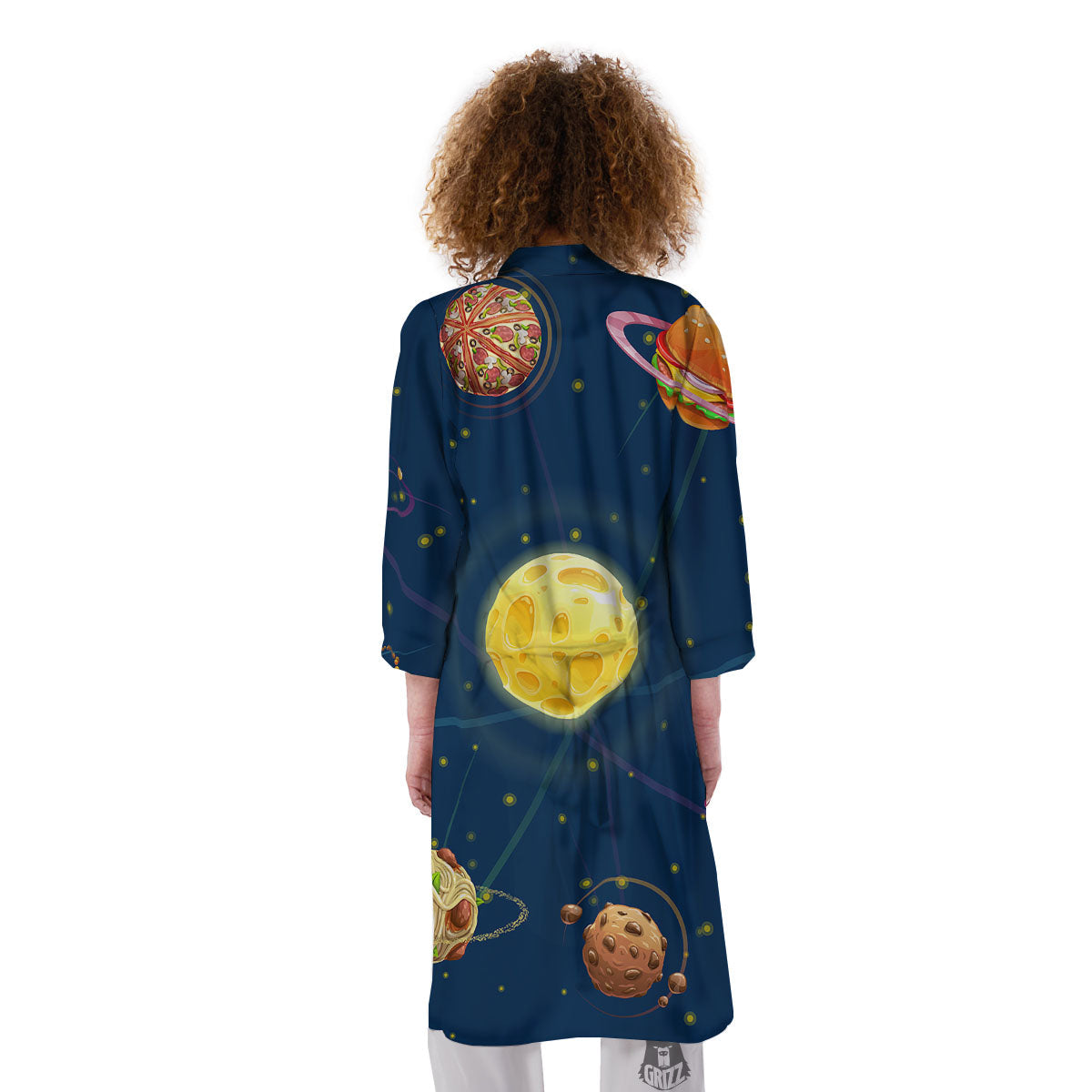 Fast Food Planets Set Print Kimono-grizzshop
