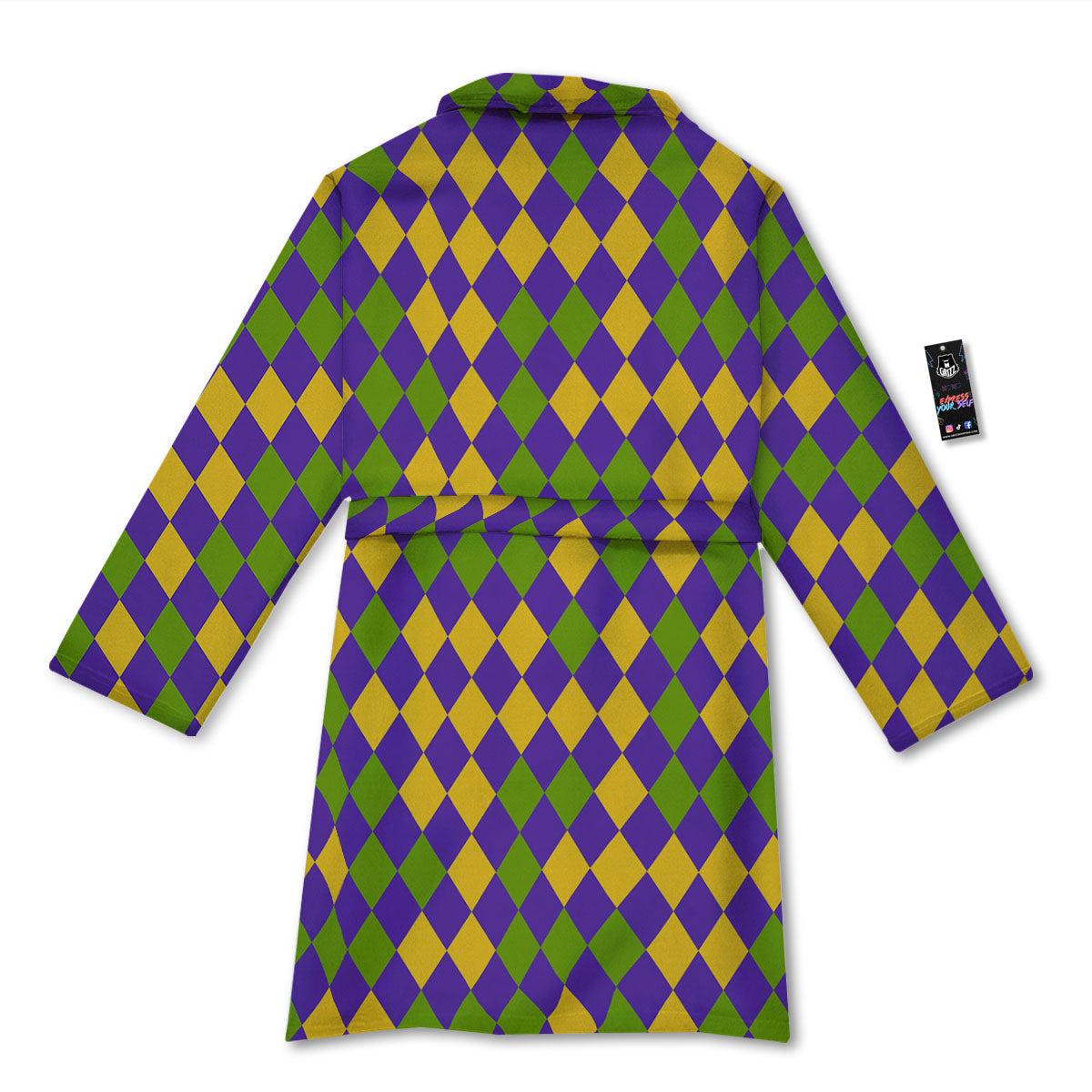 Fat Tuesday Mardi Gras Pattern Bathrobe-grizzshop