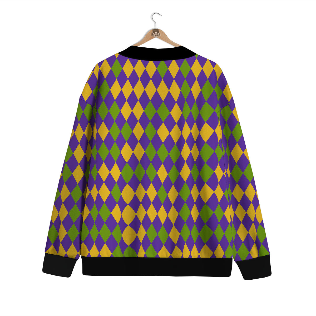 Fat Tuesday Mardi Gras Pattern Cardigan-grizzshop