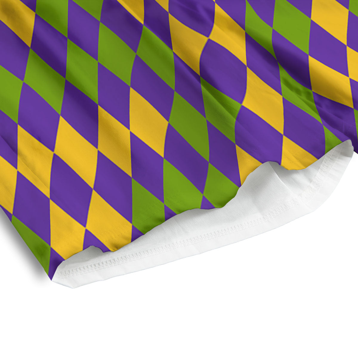Fat Tuesday Mardi Gras Pattern Men's Athletic Shorts