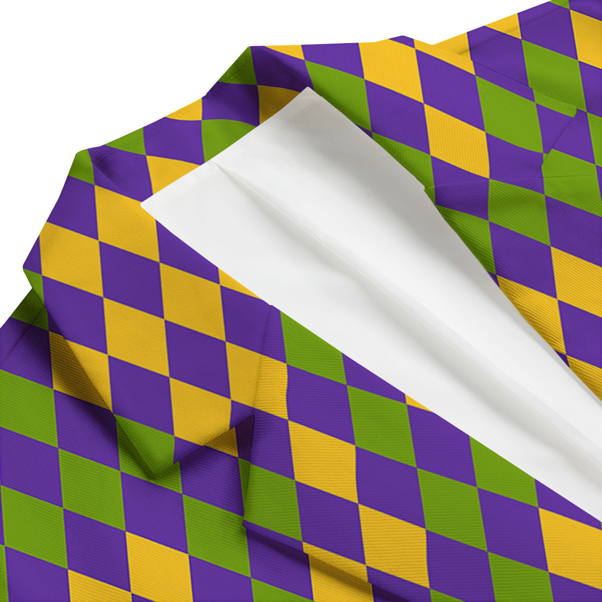 Fat Tuesday Mardi Gras Pattern Men's Blazer-grizzshop