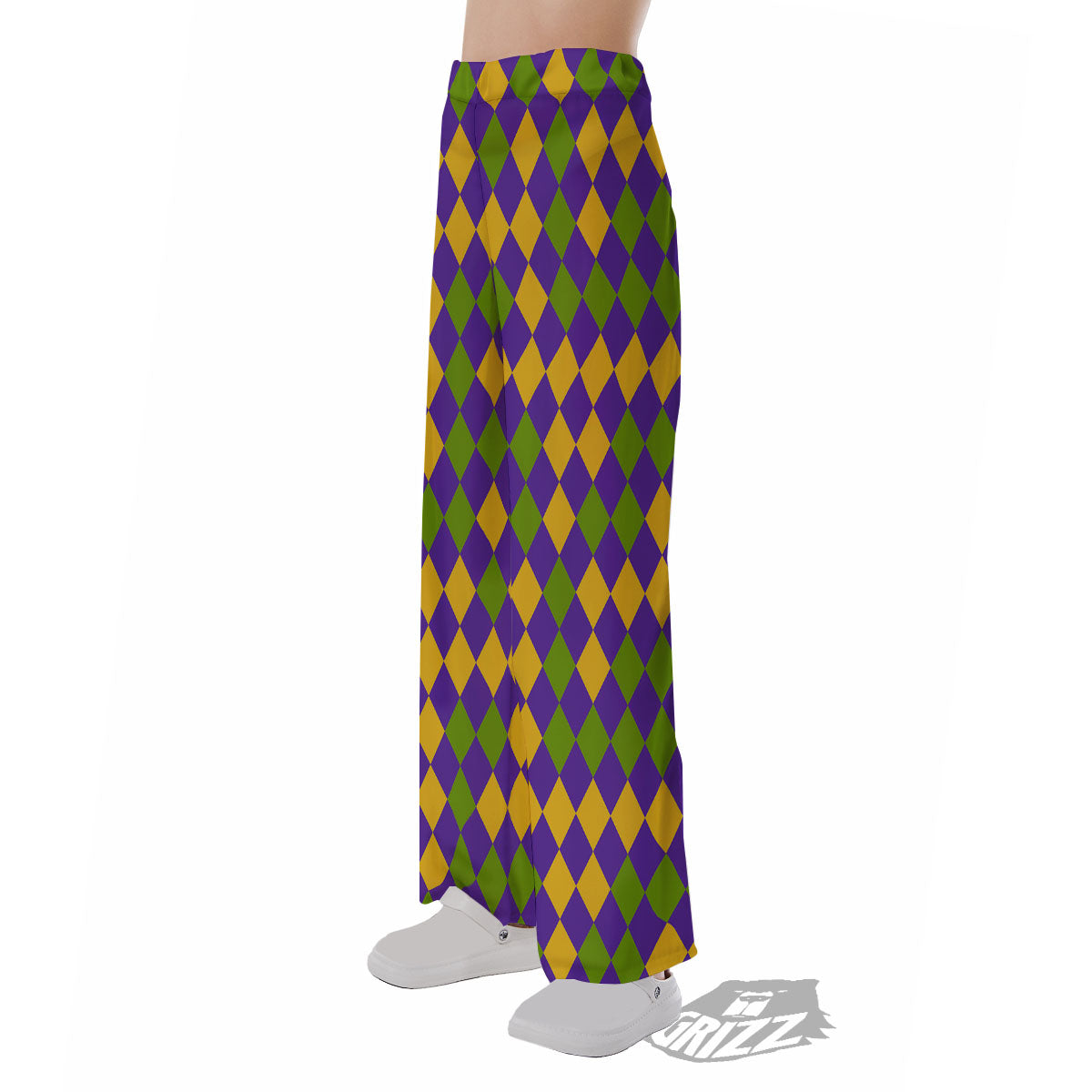 Fat Tuesday Mardi Gras Pattern Pajama Pants-grizzshop