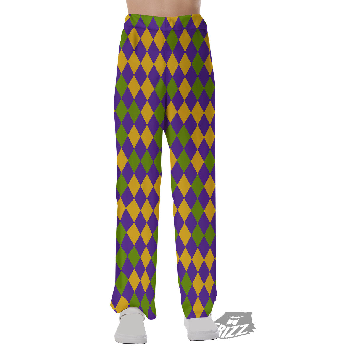 Fat Tuesday Mardi Gras Pattern Pajama Pants-grizzshop