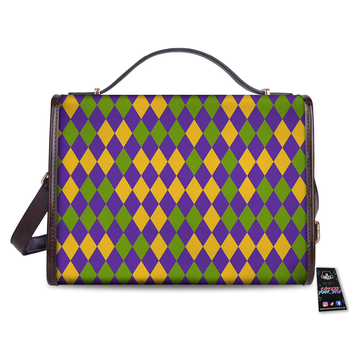 Fat Tuesday Mardi Gras Pattern Women's Satchel Bag