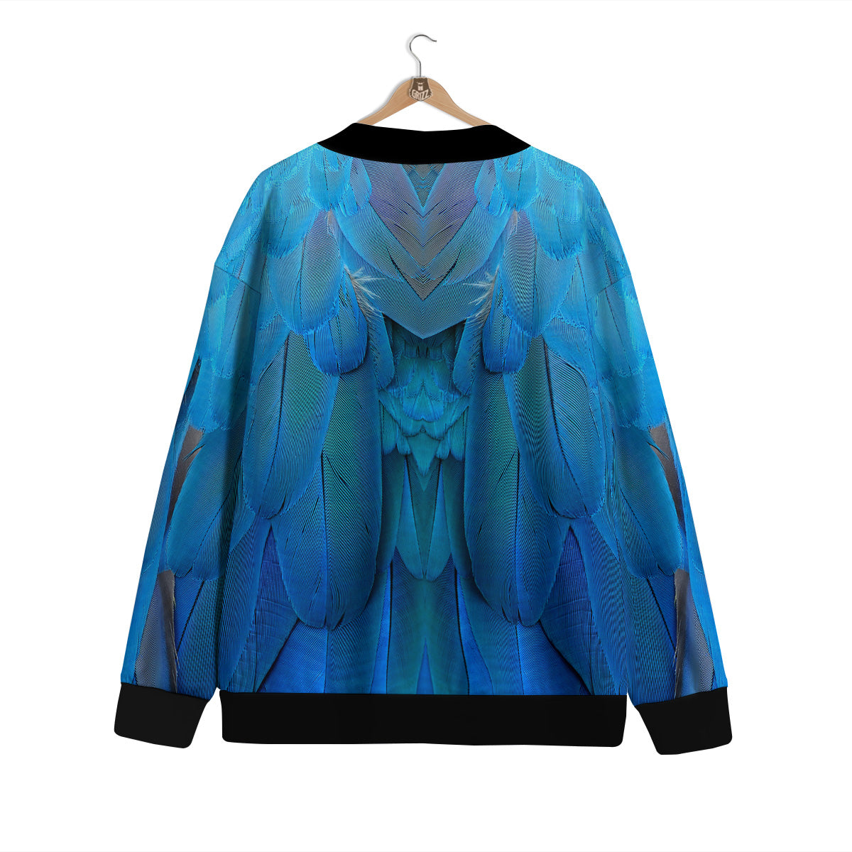 Feather Blue Print Cardigan-grizzshop