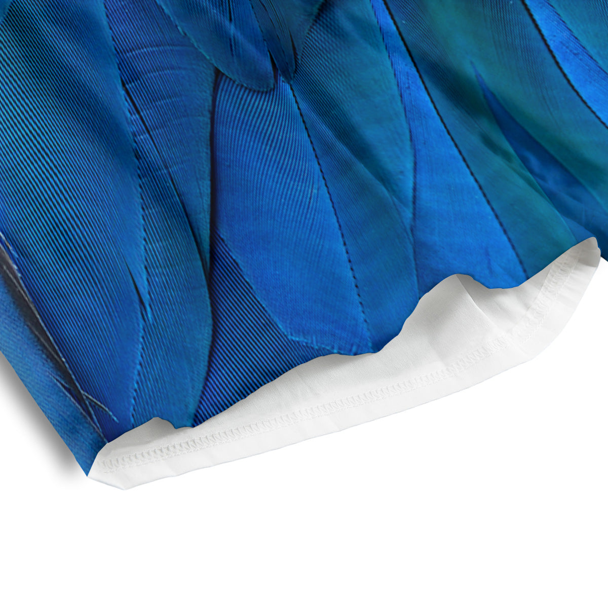 Feather Blue Print Men's Athletic Shorts