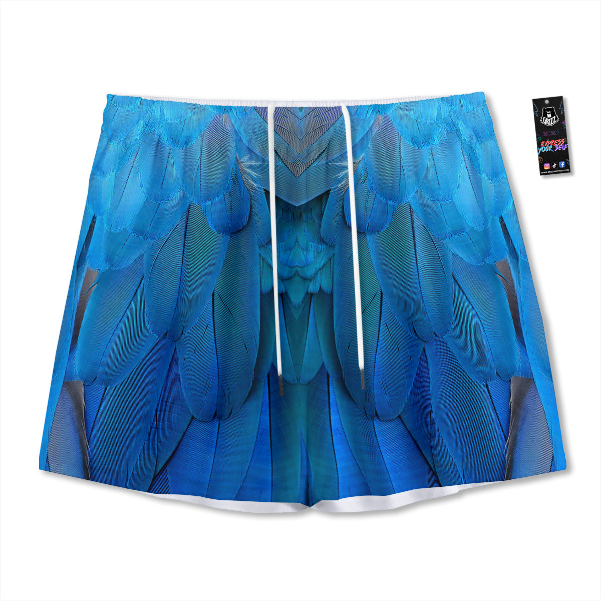 Flower And Girly Print Pattern Mesh Shorts