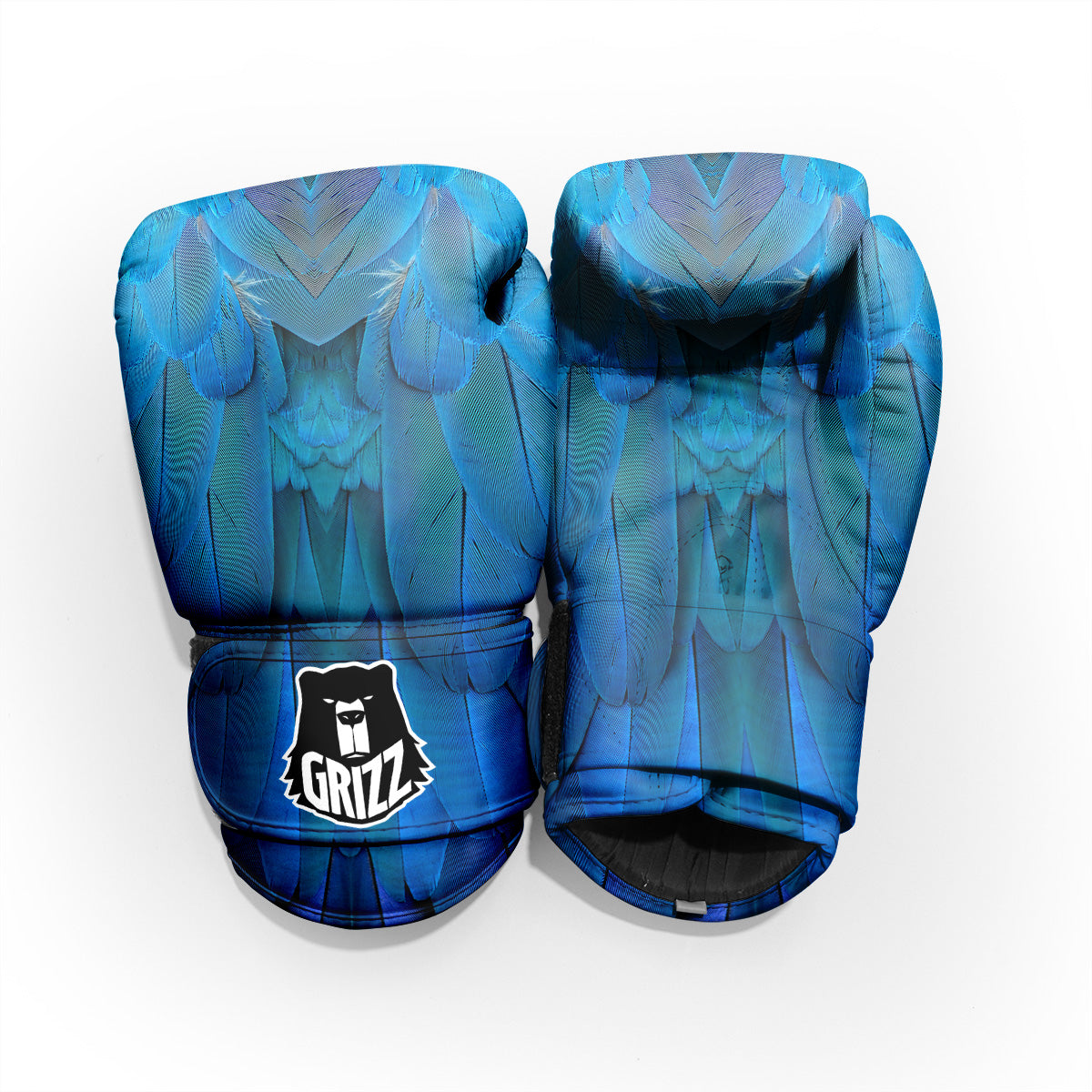 Feather Blue Print Pro Boxing Glove