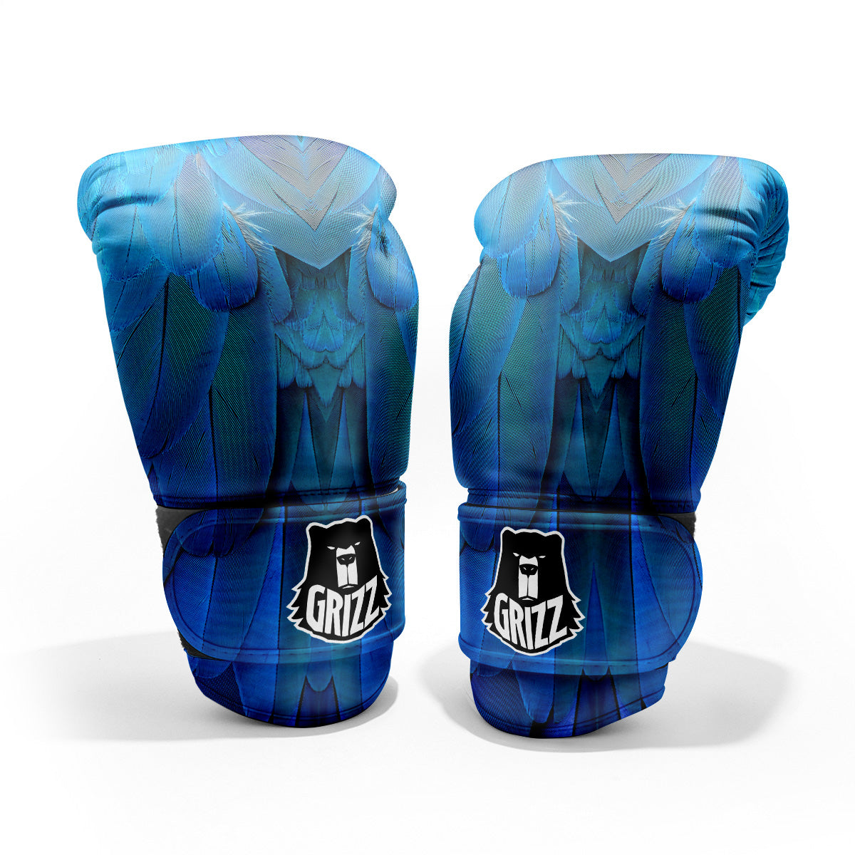 Feather Blue Print Pro Boxing Glove